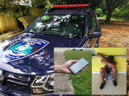 O jovem venezuelano foi detido e levado para a sede do 1º Distrito Policial (Foto: Aldenio Soares)