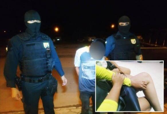 O suspeito foi levado para o 5º Distrito Policial, onde em consulta realizado pela Dicap, foi confirmado que o elemento já possui passagem pela polícia (Foto: Aldenio Soares)