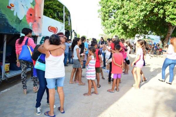 Ontem foram interiorizados mais 50 imigrantes para cidades do sul do país (Foto: Diane Sampaio/FolhaBV)