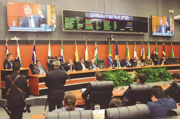 A única sessão realizada em 2020 foi para a abertura do ano legislativo (Foto: Nilzete Franco/FolhaBV)