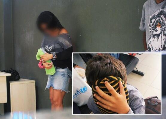 A mulher foi levada ao 5º DP e negou as acusações (Foto: Aldenio Soares)