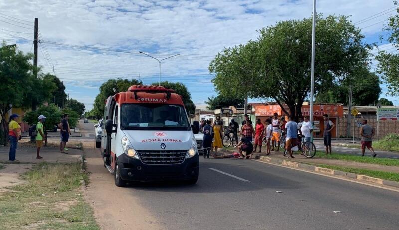 Vítima foi encaminhada ao Pronto Socorro (Fotos: FolhaBV)