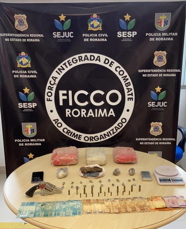 Material apreendido pela Ficco (Foto: PF/RR)
