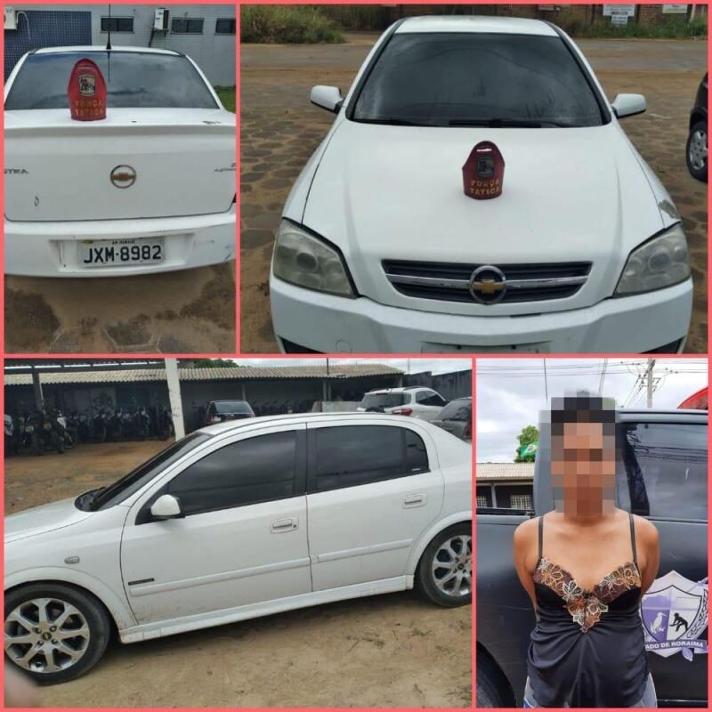 Os policiais estavam de posse das características do veículo e da motorista (Foto: Divulgação