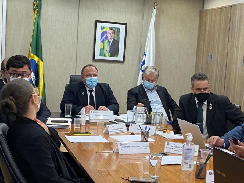 Pazuello apresentou o cronograma de entregas das doses (Foto: Divulgação)