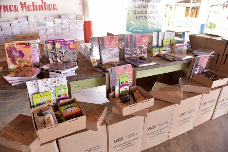 Cada kit contém itens específicos para atender às necessidades dos alunos em cada ano (Foto: Divulgação)