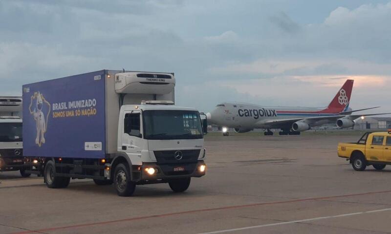 Esse é o segundo lote de IFA que chega para a Fiocruz (Foto: Divulgação/Fiocruz)