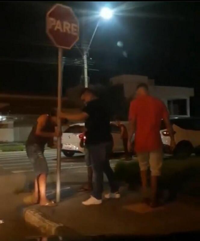 O vídeo está circulando nas redes sociais (Foto: Reprodução)
