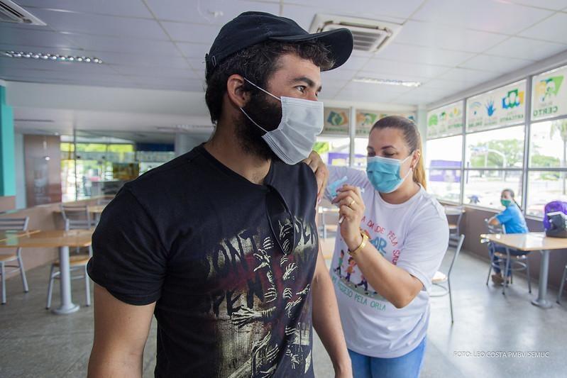 A Polícia Militar de Roraima também está sendo vacinada nesta segunda-feira, 12 (Foto: Divulgação)
