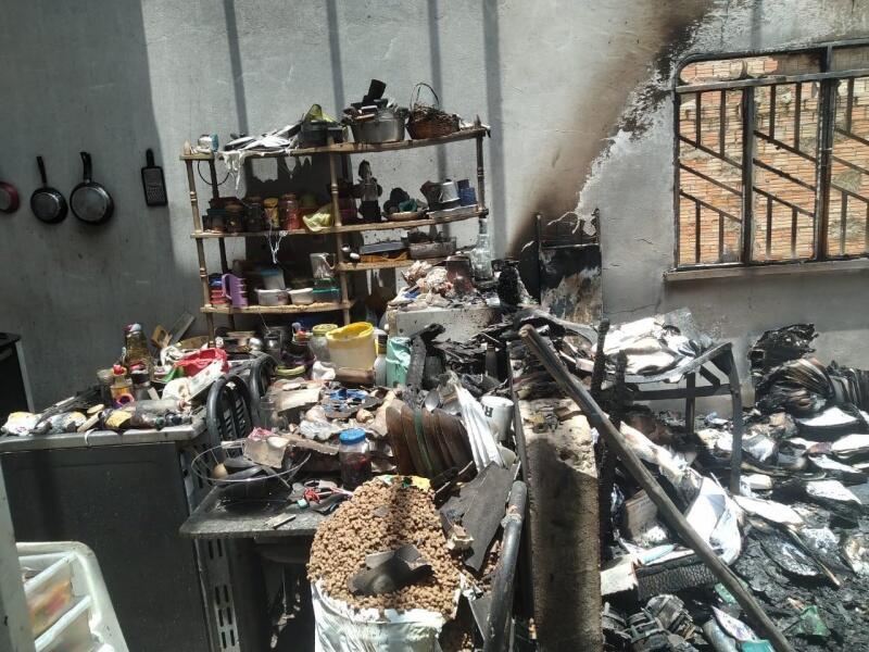 A família perdeu tudo que tinha no incêndio (Foto: Divulgação)