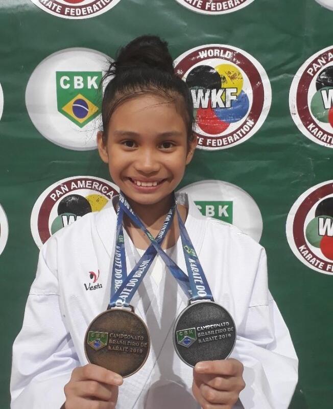 Com essa segunda medalha, a atleta de Roraima assume o ranking da competição que tem a participação de mais 30 países.(Foto: Divulgação)