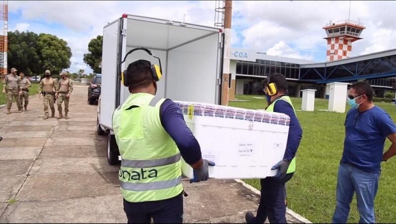 Uma parte das vacinas chegaram hoje outra remessa deverá chegar nesta segunda-feira (3) (Foto: Divulgação)