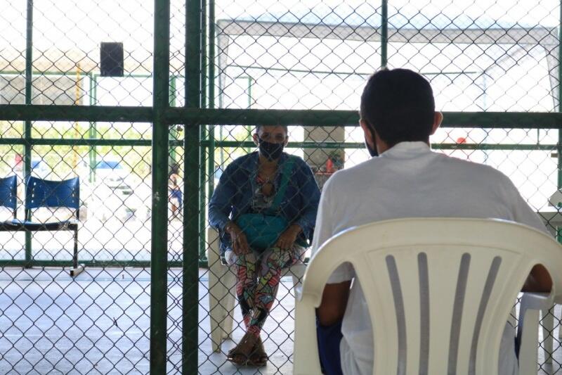 As visitas com distanciamento ainda estão autorizadas. (Foto: Diane Sampaio/ FolhaBV)