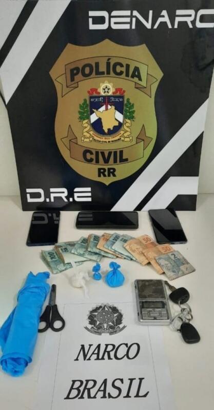 Itens apreendidos pela PCRR (Foto: Divulgação)
