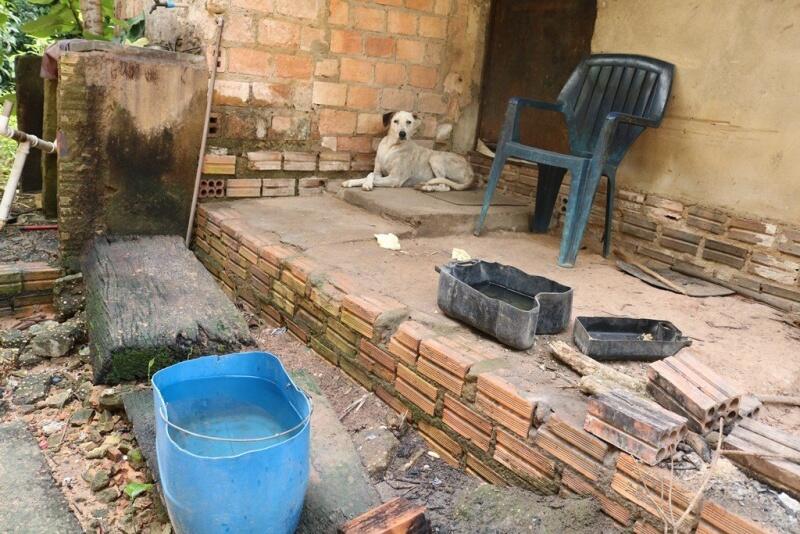 O idoso não tinha família e vivia na residência com apenas um cachorro (Foto: Diane Sampaio/FolhaBV)