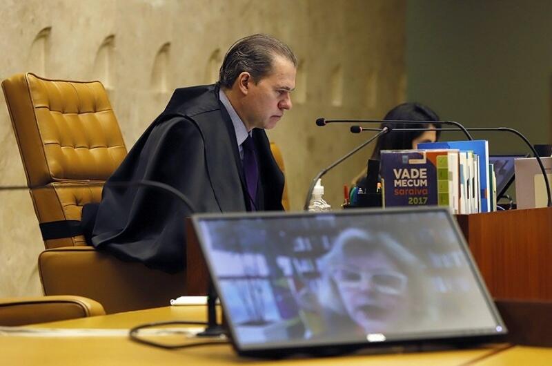 o ministro Dias Toffoli defendeu que a ação fosse julgada totalmente improcedente (Foto: Rosinei Coutinho/SCO/STF  Fonte: Agência Senado)