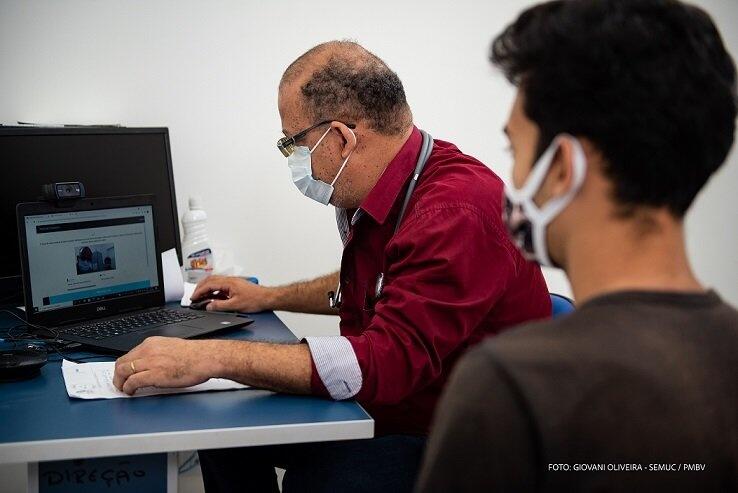 São disponibilizadas sete especialidades médicas e a mais procurada tem sido a cardiologia (Foto: Semuc/PMBV)