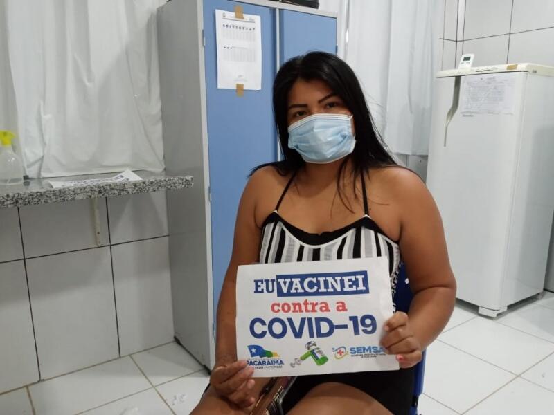 Em Pacaraima, mais de 7 mil pessoas acima de 18 anos receberam a primeira dose. (Foto: Ascom/Sesau)