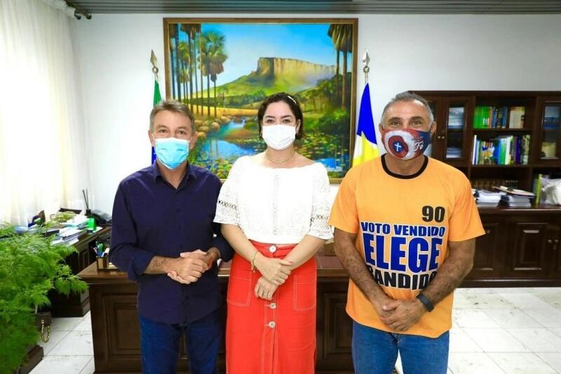 O governador recebeu Yonny e o senador Telmário Mota (Foto: Divulgação)