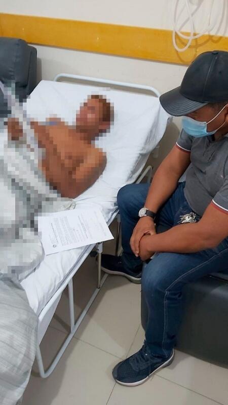 O foragido chegou a dar o nome de um primo durante atendimento do Samu. (Foto: Divulgação)