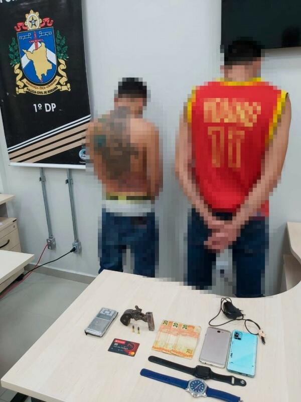 Homens são acusados de cometerem diversos roubos em Boa Vista. (Foto: Divulgação)