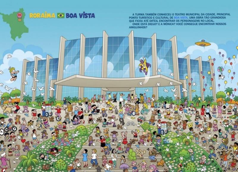 O Teatro Municipal é um dos personagens visitados pela turminha (Foto: Divulgação – Estúdios Maurício de Sousa/Fernando Teixeira/Richard Messias)