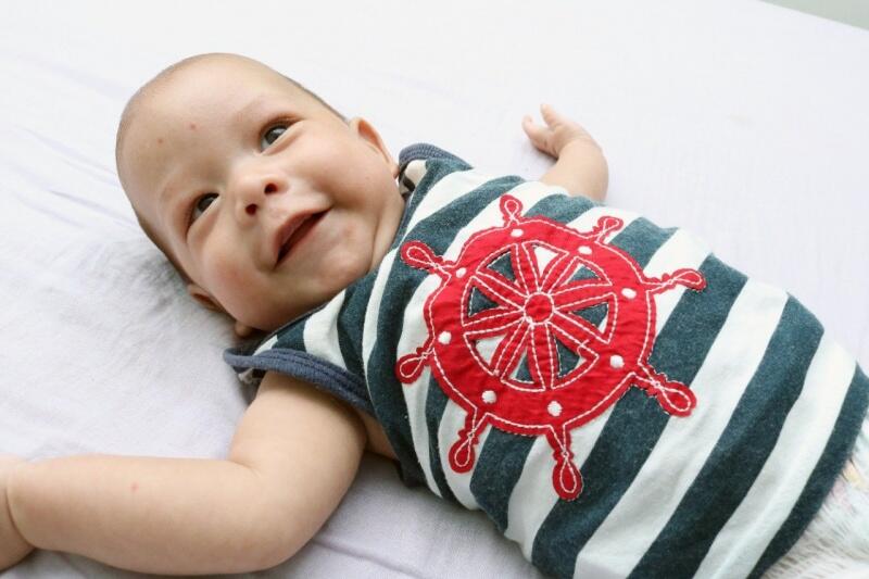 O pequeno Carlos Josiel Barrios Montilla, de apenas 3 meses de vida, perdeu a mãe para a Covid-19 (Foto: Nilzete Franco/FolhaBV)