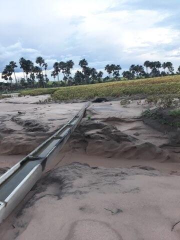 Moradores da localidade encontram-se sem energia elétrica até o momento (Foto: Divulgação)