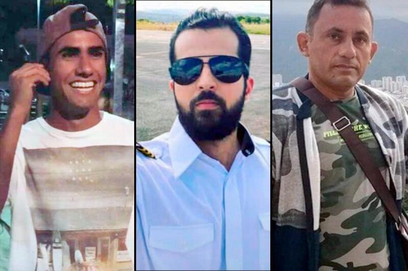 Cristiano Nava da Encarnação, Wallace Gabriel Lopes e Antônio José Oliveira da Silva estão desaparecidos (Foto: Montagem/Divulgação)