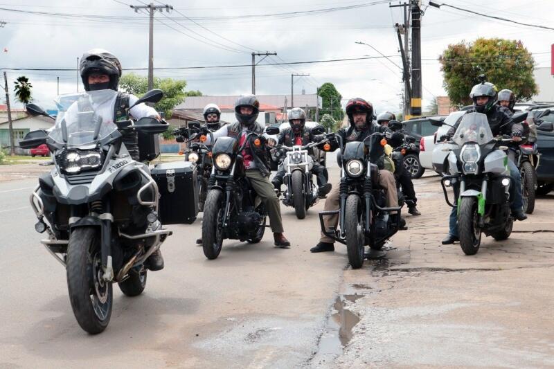 Motociclistas chegaram a Boa Vista na manhã deste sábado (Foto: Nilzete Franco/FolhaBV)