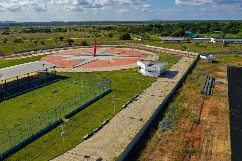 Obras do complexo poliesportivo do Parque Anauá (Foto: Divulgação)