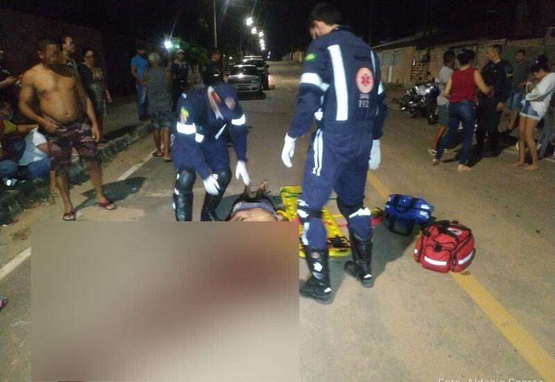 O disparo atingiu o pescoço da vítima, que foi encaminhado ao HGR para atendimento médico. (Foto: Divulgação)