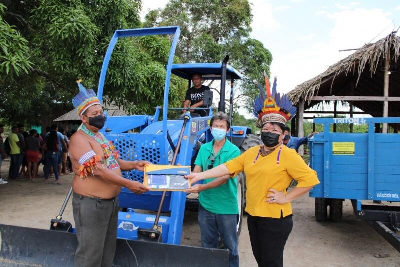 Entrega ocorreu neste sábado, 03, na Terra Indígena Wai Wai, no Município de São João da Baliza. (Foto: Lohana Chaves)