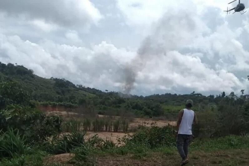 Avião teria caído na região de garimpo do Uraricuera  (Foto: Divulgação)