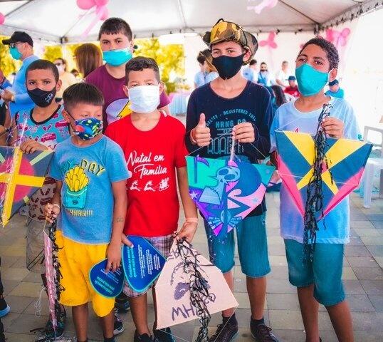 No Festival, foi realizado um campeonato especial para premiar as maiores pipas (Foto: Divulgação)