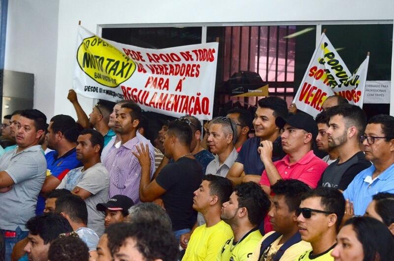Em 2019, ocorreu uma audiência pública para discutir sobre a possibilidade de Boa Vista dispor do serviço de mototáxi (Foto: Nilzete Franco/FolhaBV)