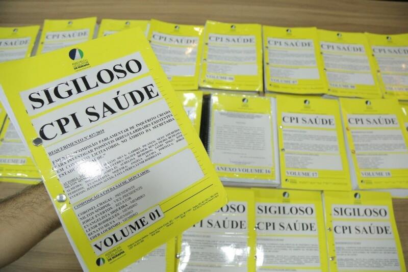 Em 26 de setembro, a CPI da Saúde recebeu o relatório produzido pela Polícia Civil (Foto: Divulgação) Em 26 de setembro, a CPI da Saúde recebeu o relatório produzido pela Polícia Civil (Foto: Divulgação)