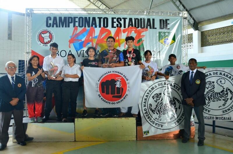 O pódio geral do Campeonato Roraimense e do Boa Vista Open (Foto: Divulgação)