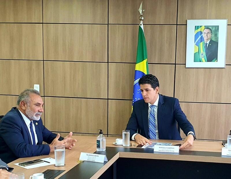 A pavimentação da BR-401, trecho de Normandia, também solicitado pelo senador Telmário, terá o projeto finalizado em dezembro (Foto: Divulgação)