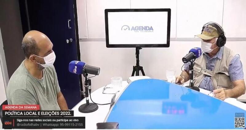 Fábio Almeida em entrevista para o programa Agenda da Semana (Foto: Reprodução)