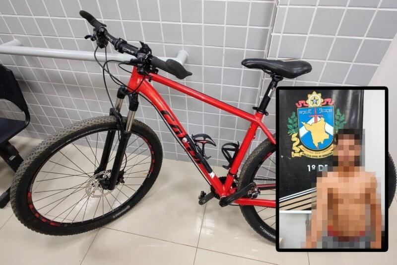 O furto ocorreu no dia 15 de novembro deste ano, quando J. E. C. N., entrou em um prédio residencial, localizado no bairro São Francisco, e furtou duas bicicletas de marca Caloi, sendo uma avaliada na quantia de R$ 8mil. (Foto: Divulgação