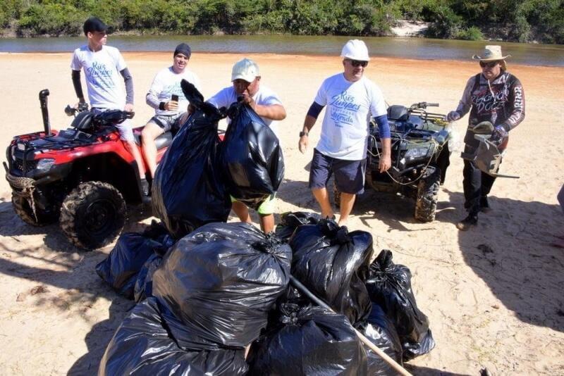 Projeto "Caer nos Rios" visa alertar a população sobre a importância da preservação ambiental (Foto: Caer)