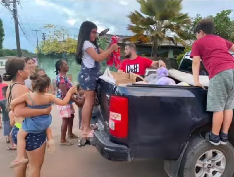 Ação do último Dia das Crianças promovida por cirurgiã-dentista (Foto: Divulgação)