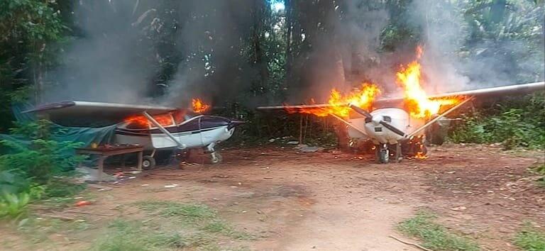 Durante o período também foram apreendidos mais de 85 mil litros de combustíveis, entre outros materiais. (Foto: Ministério da Justiça)