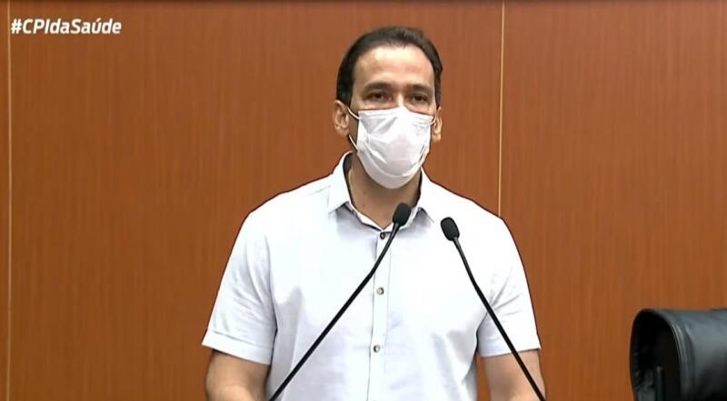 O deputado estadual Jorge Everton, relator da CPI da Saúde, apresentou resumo do relatório final (Foto: Reprodução)