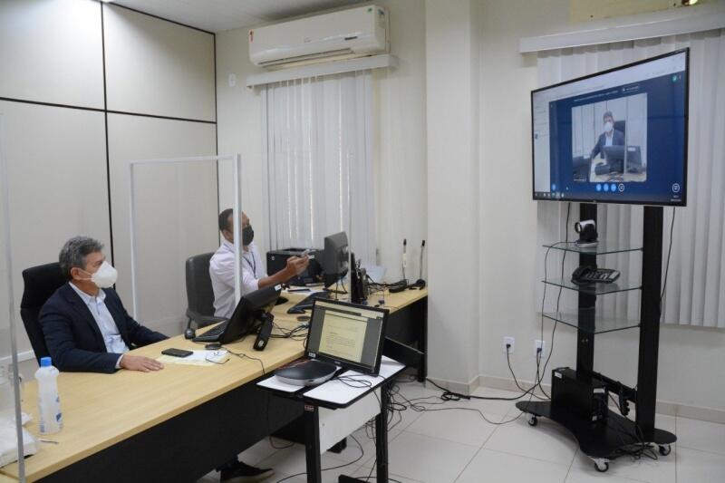  O juiz Parima Dias Veras, ressalta que durante todo o ano já foram realizadas cerca de 500 audiências de guarda.(Foto: Nucri/TJRR)