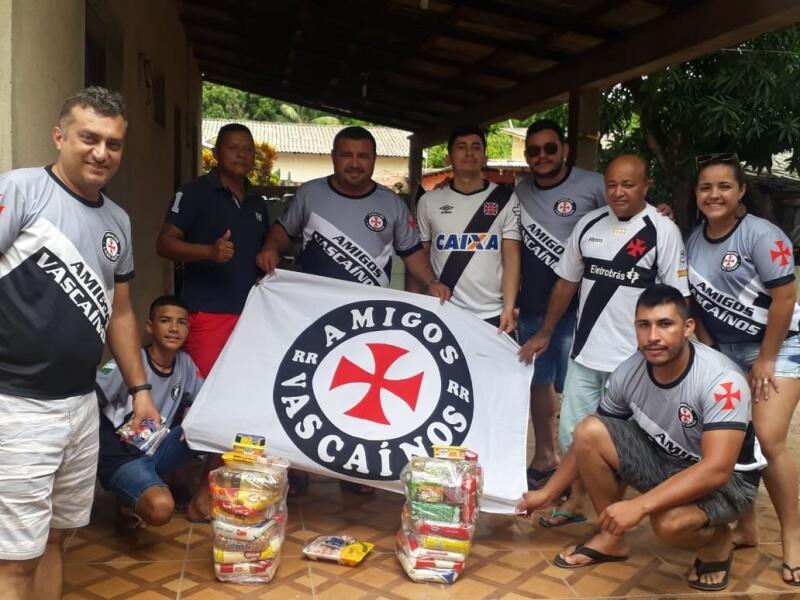 Eles são os “Amigos Vascaínos de Roraima”, e se conheceram no 2009 (Foto: Divulgação)