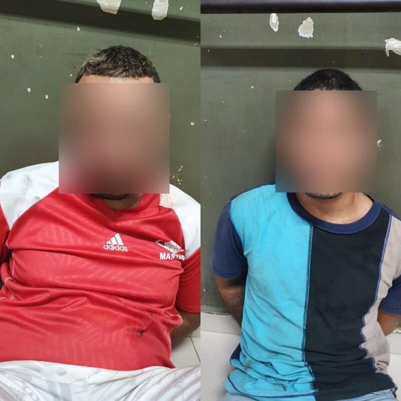 Dupla tentou fugir da polícia, mas foi presa após perder o controle da motocicleta e cair. (Foto: Divulgação)