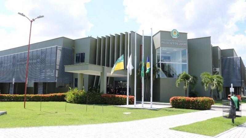 Palácio 9 de Julho, sede da Prefeitura de Boa Vista (Foto: Nilzete Franco/FolhaBV)