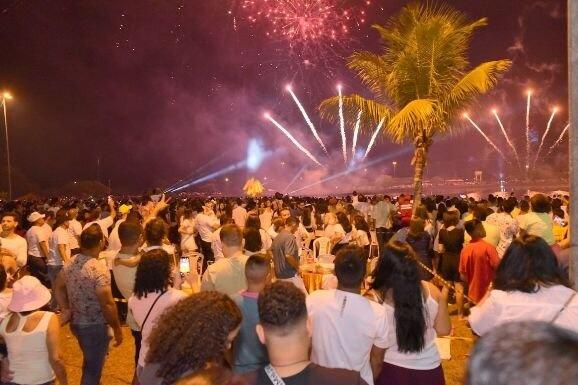 Queima de fogos no Parque Anauá (Foto: Divulgação)